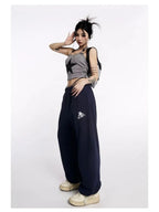 Star Sweatpants Women Kpop Oversized Jogging Harajuku Wide Leg Pant