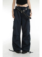 Retro Y2K Cargo Women High Street Drawstring Wide Leg Aesthetic Pant