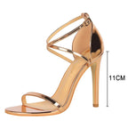 Buckle Strap High Heels Sandals Stiletto 11cm Sexy Party Shoes for Women