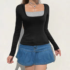DressBetty - 2024 Hot Summer Skinny Tees for Ladies with Folds