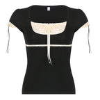 DressBetty - 2024 Hot Summer Skinny Tees for Ladies with Folds