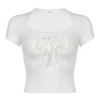 DressBetty - 2024 Hot Summer Skinny Tees for Ladies with Folds