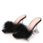 Summer Woman Transparent Perspex High Heels