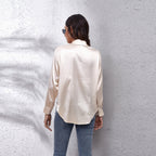 | Women’s Loose Fit Satin Blouses