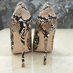 Python Pattern Women Sexy Pointy Toe Stiletto High Heels