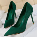 Suede High Heel Pumps for Women - Stylish Office Shoes