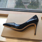 Black Yellow Red Extreme 12cm Thin High Heels