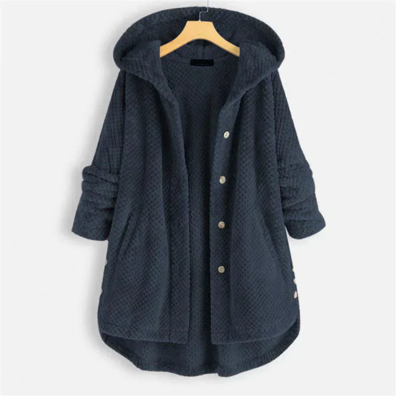 | Ribbed Hooded Coat