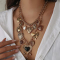 Heart Charms Two Pack Necklace