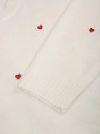 Heart Embroidered Sweater