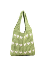 Heart Knitted Shoulder Bag