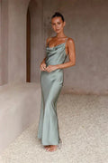Oriana Timeless Maxi Dress Light Green Statement Occasion Edit