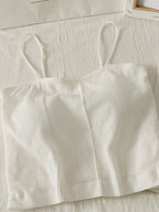 DressBetty - Cotton Basic Strapy Padded Camis