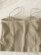 DressBetty - Cotton Basic Strapy Padded Camis