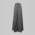 High Waist Front Slit Palazzo Pants