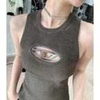 DressBetty - 2024 Edgy Y2K Hollowed Out Crop Top