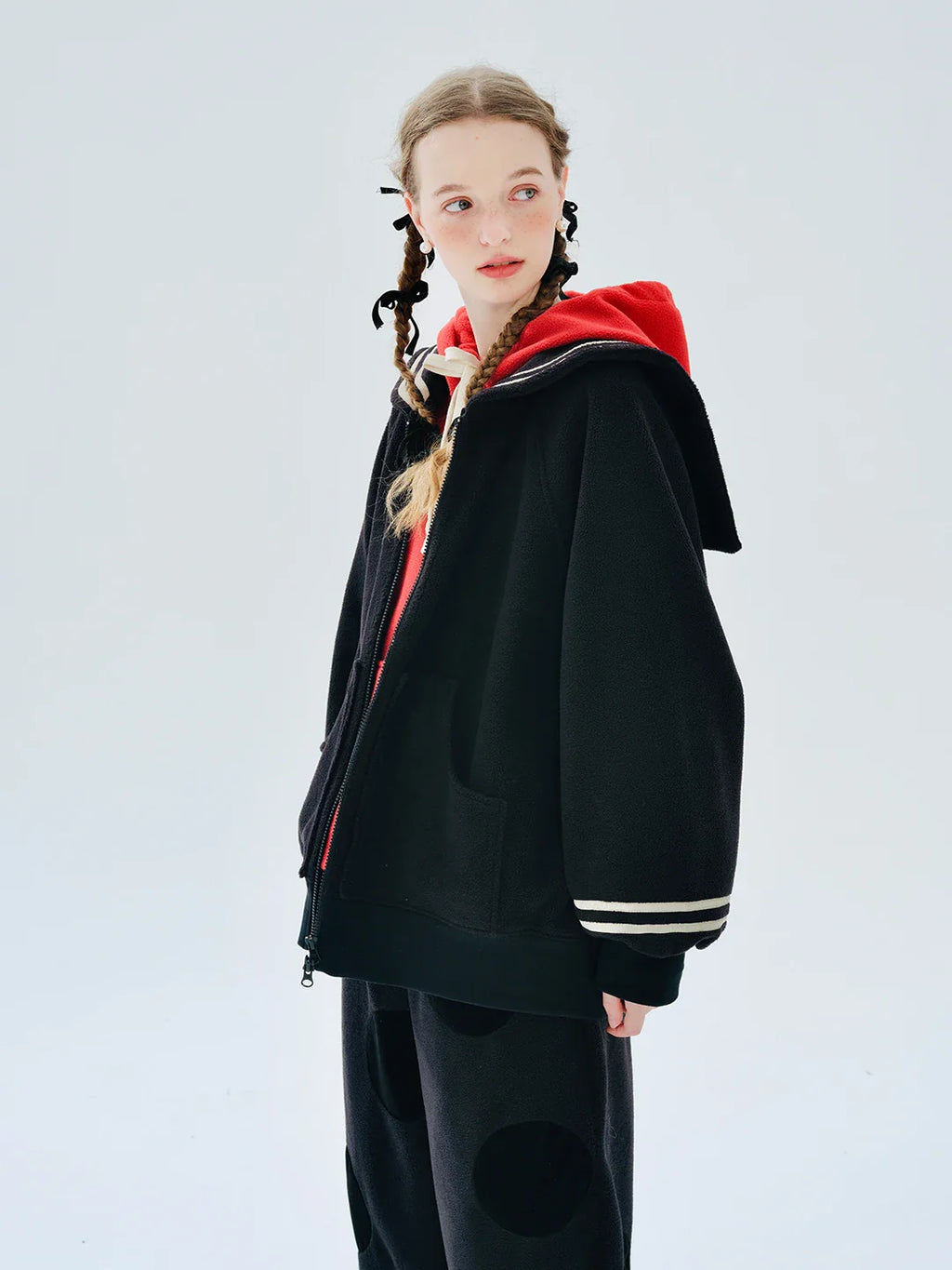 Original Autumn Winter Long Black Thick Coat