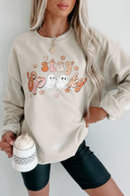 Stay Spooky Friends Graphic Crewneck (Sand)