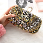 Cynthia Beaded Clutch Bag with Embroidery