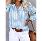 | Women Summer Striped Blouse