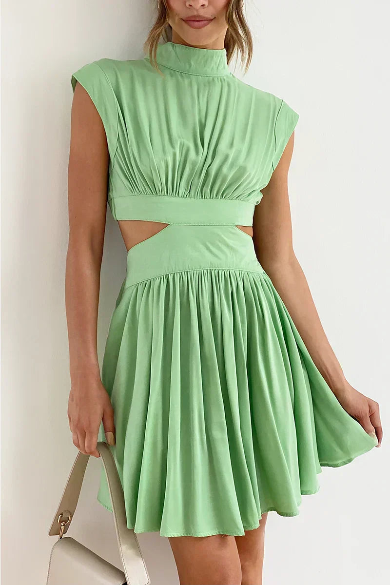 Yoselin Boutique Mini Dress Light Green Statement Occasion Edit