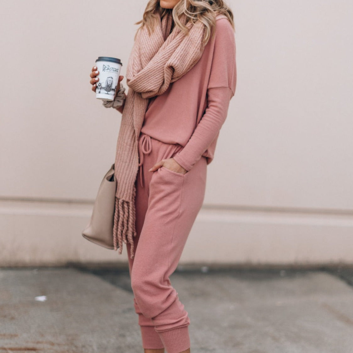 | Women's Two Piece Casual Loungewear Set