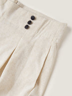 Floral Embroidered Wide Leg Pants Set