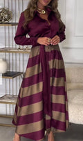 Aisling | Satin Stripe Dress