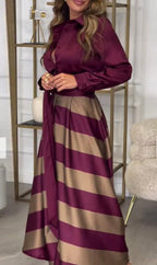 Gabriela Luxe Two Piece Silk Dress Chic Silhouette Collection