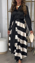 Gabriela Luxe Two Piece Silk Dress Chic Silhouette Collection