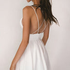 Corina Statement V Neck Dress Premium Wardrobe Essential