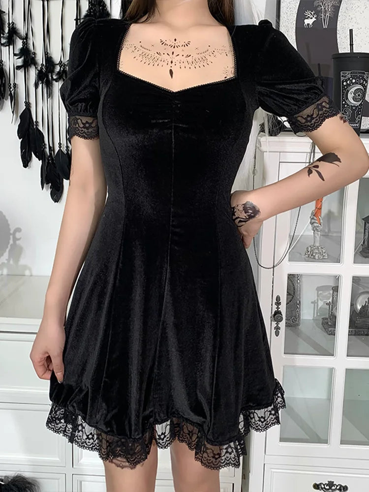 PVC Harness O-Ring Sweetheart Corset Bodycon Mini Dress