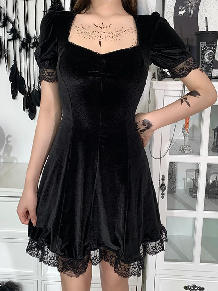 PVC Harness O-Ring Sweetheart Corset Bodycon Mini Dress