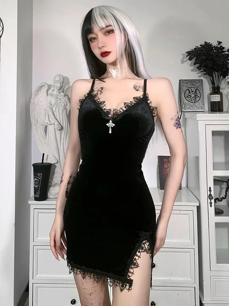 PVC Harness O-Ring Sweetheart Corset Bodycon Mini Dress