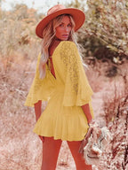 Susana Chic Boho Mini Dress for Women Evening Wear Edit
