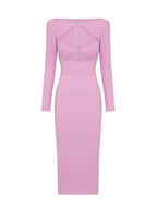 Isobel Long Sleeve Cutout Bandage Dress