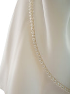 Party Dress Mini White Jewel Neck Pearls Sleeveless Backless Sexy Semi Formal Dress