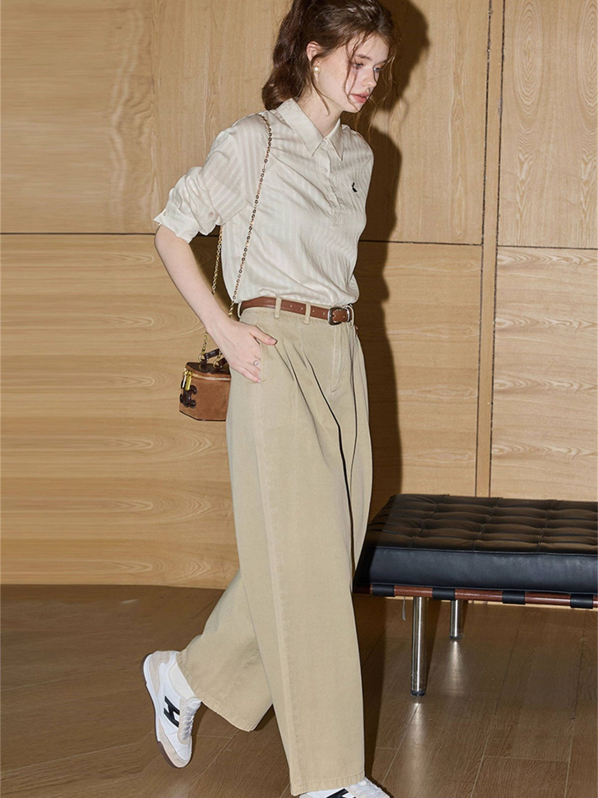 TR Material 3D 3D Printed Long-Sleeved Chiffon Blouse