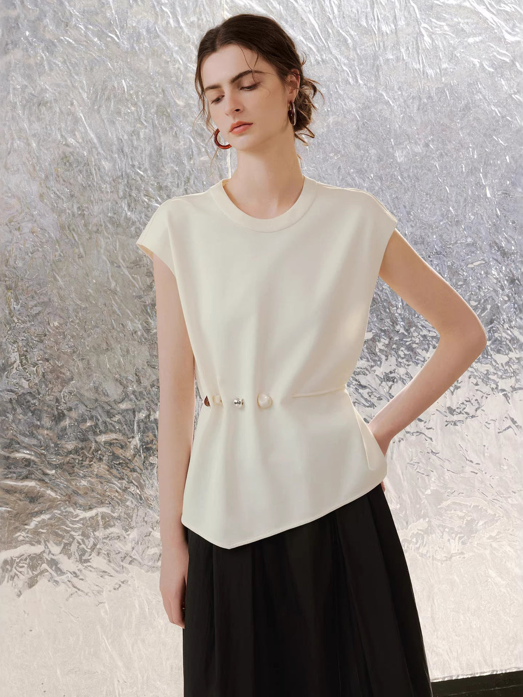 Soft And Smooth Solid Color Brushed Short-sleeved Basic Shirt