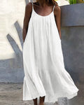 Teresa Boutique Sleeveless Midi Dress Chic Silhouette Collection