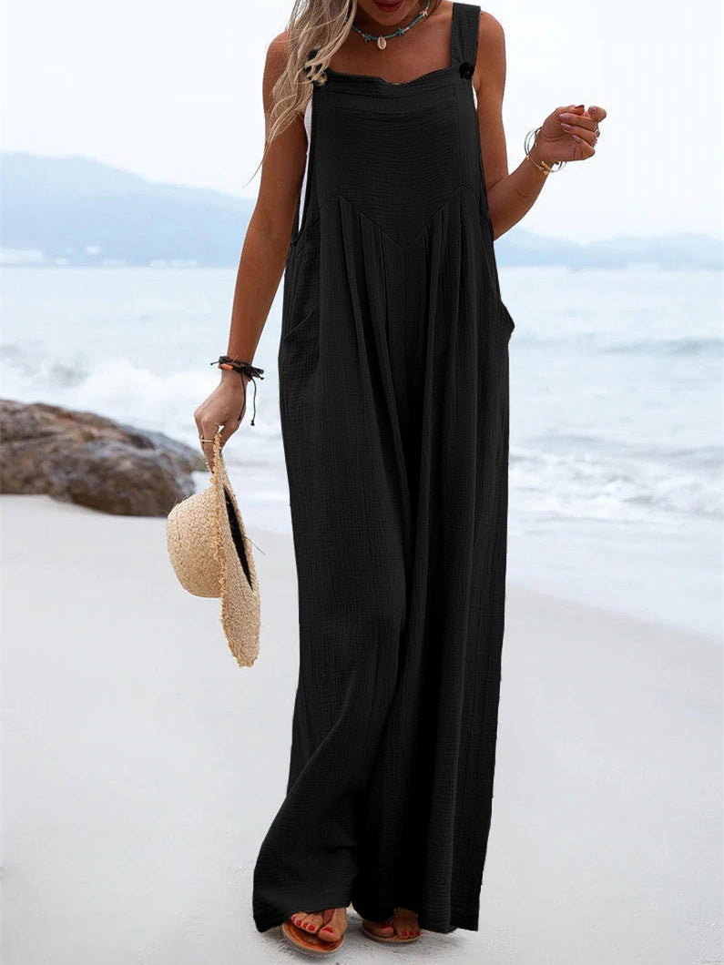 Liber Autumn Women's Buttons Jumpsuits&Bodysuits