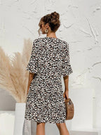 Lucía Minimalist Stylish Printed Women's Dress Premium Wardrobe Essential