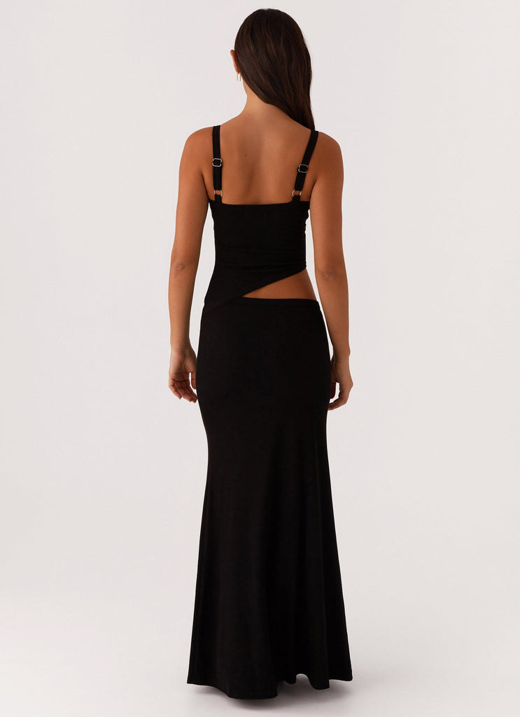 Crochet Diamond Knit Cross Front Cutout Cami Low Rise Maxi Skirt Set