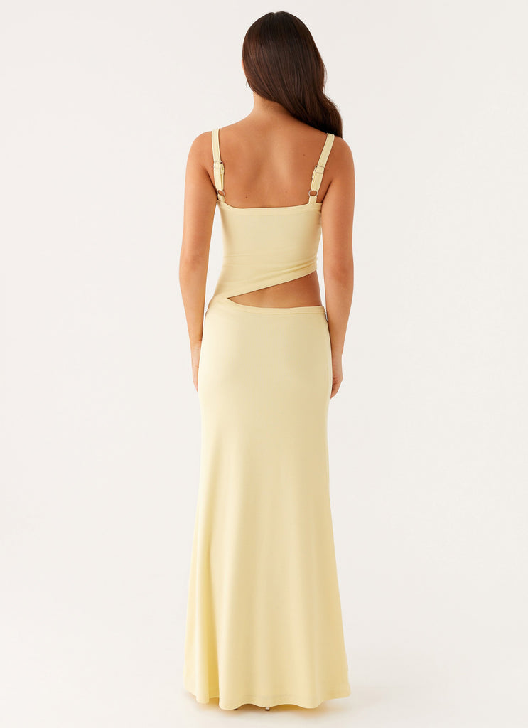 Crochet Diamond Knit Cross Front Cutout Cami Low Rise Maxi Skirt Set
