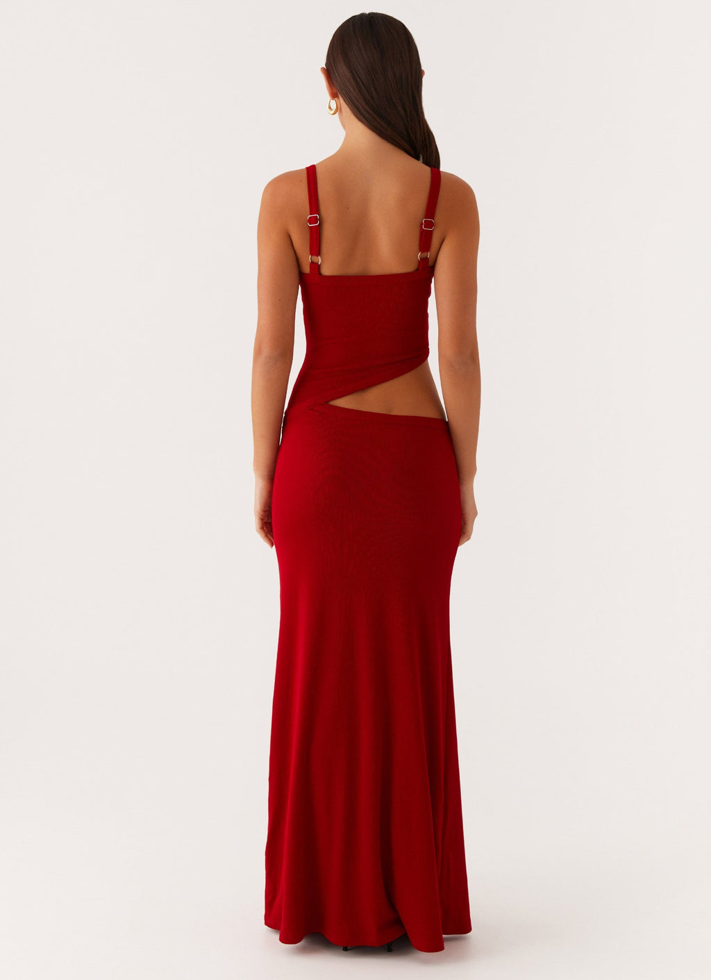 Crochet Diamond Knit Cross Front Cutout Cami Low Rise Maxi Skirt Set