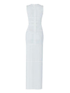 Julie Bustier Fringed Midi Dress
