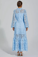 Noma Blue Cut Out Maxi Dress