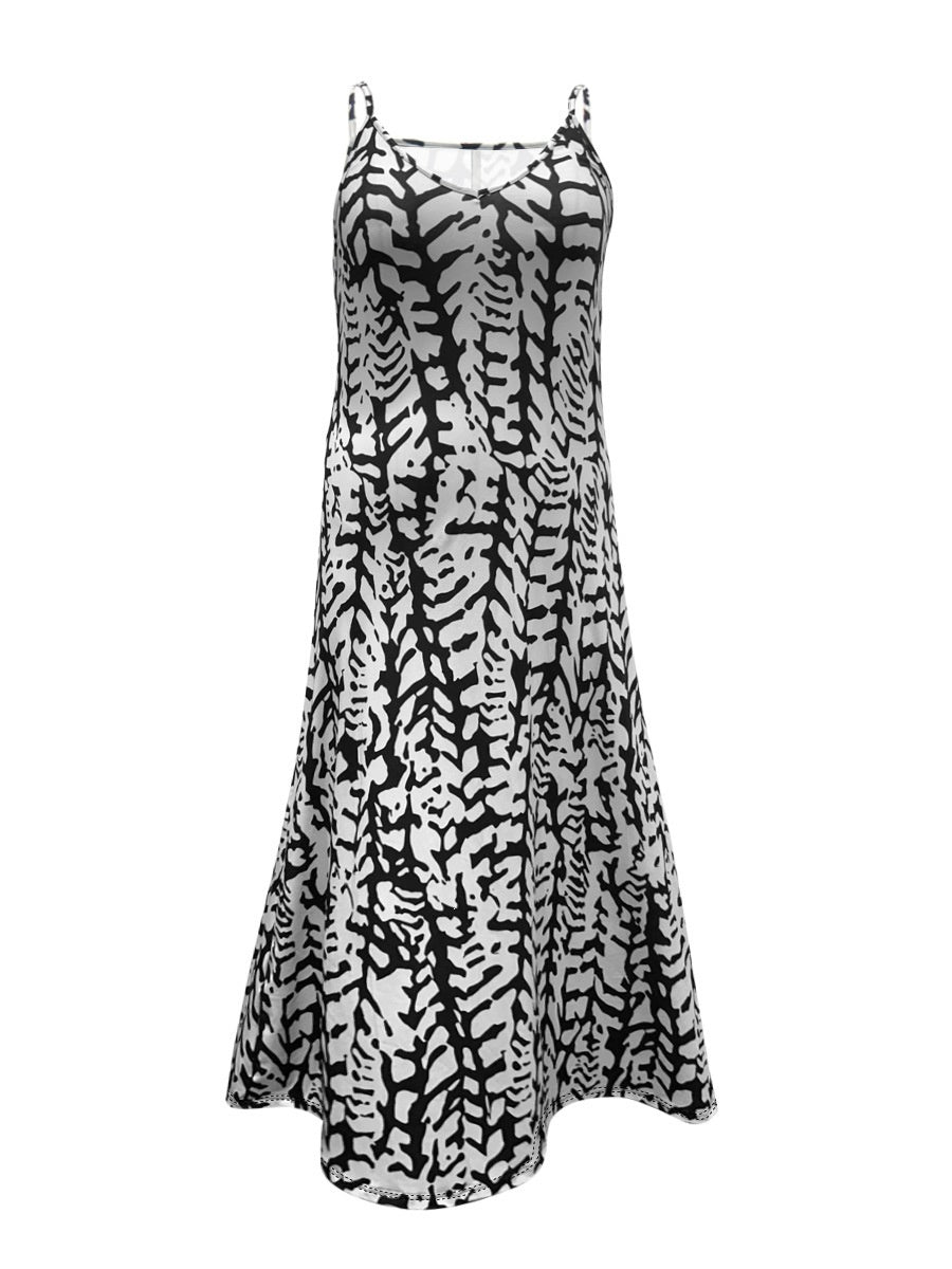 Women's Striped 3D Effect Midi Dress