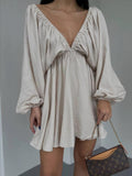 Verónica Elevated Bubble Sleeve Dress Boutique Collection