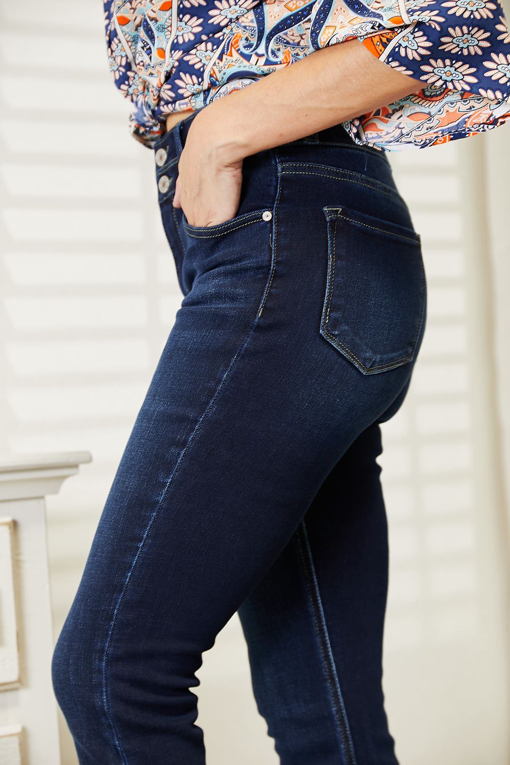 Blue Zone Planet | Kancan Full Size High Rise Wide Waistband Bootcut Jeans